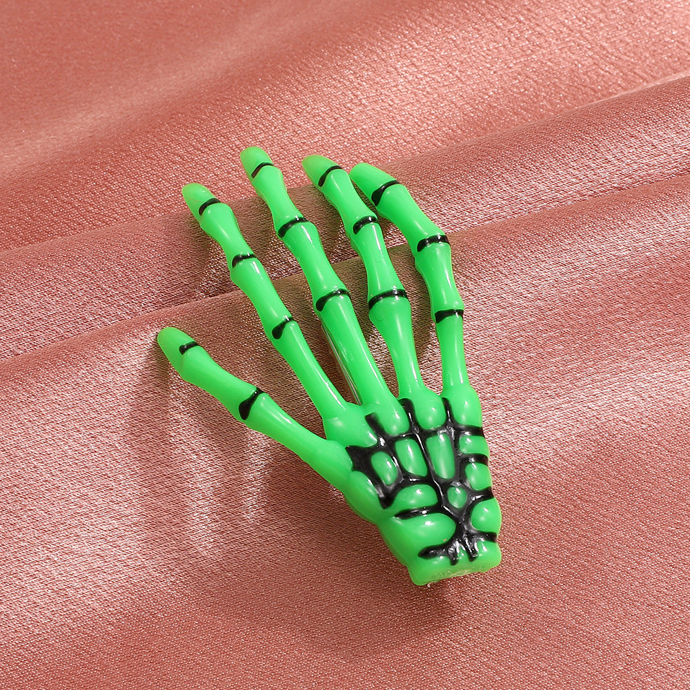 Wholesale Gothic Skeleton Hand Bone Acrylic Hair Clips